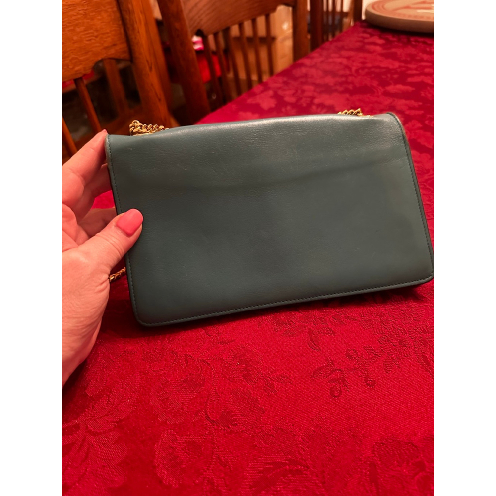 Chloé Teal Burgundy Leather Clutch One Size - Picture 3 of 11